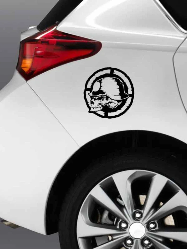 Lovely Skull Car Stickers Motorcycle Reflective Vinyl Decals To Cover Scratches Sunscreen Waterproof.