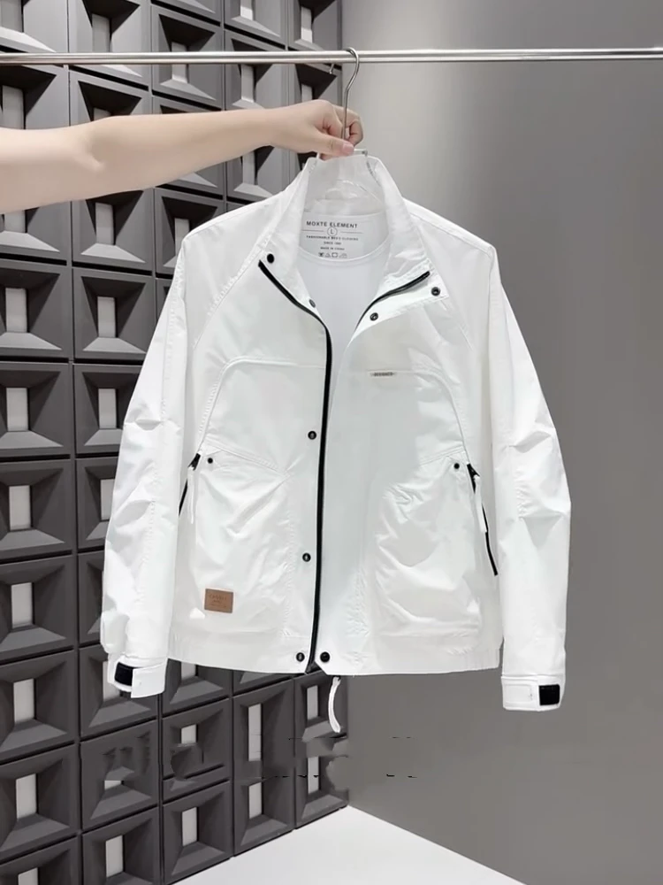 

Повседневная куртка свободного кроя American Sle для подростков, спецодежда, верхняя одежда с воротником-стойкой, модная осенняя верхняя одежда для молодежи