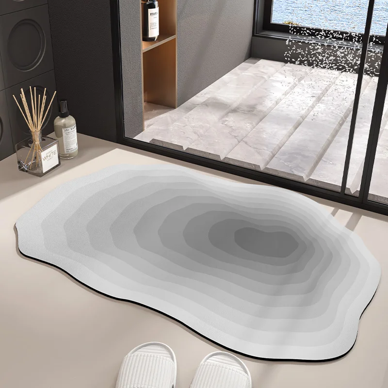 Bodenmatte Badezimmer Kieselalgen Schlamm saugfähige Fußmatte Toilette Spezialtür rutschfester Teppich Toilette schnell trocknende Matte