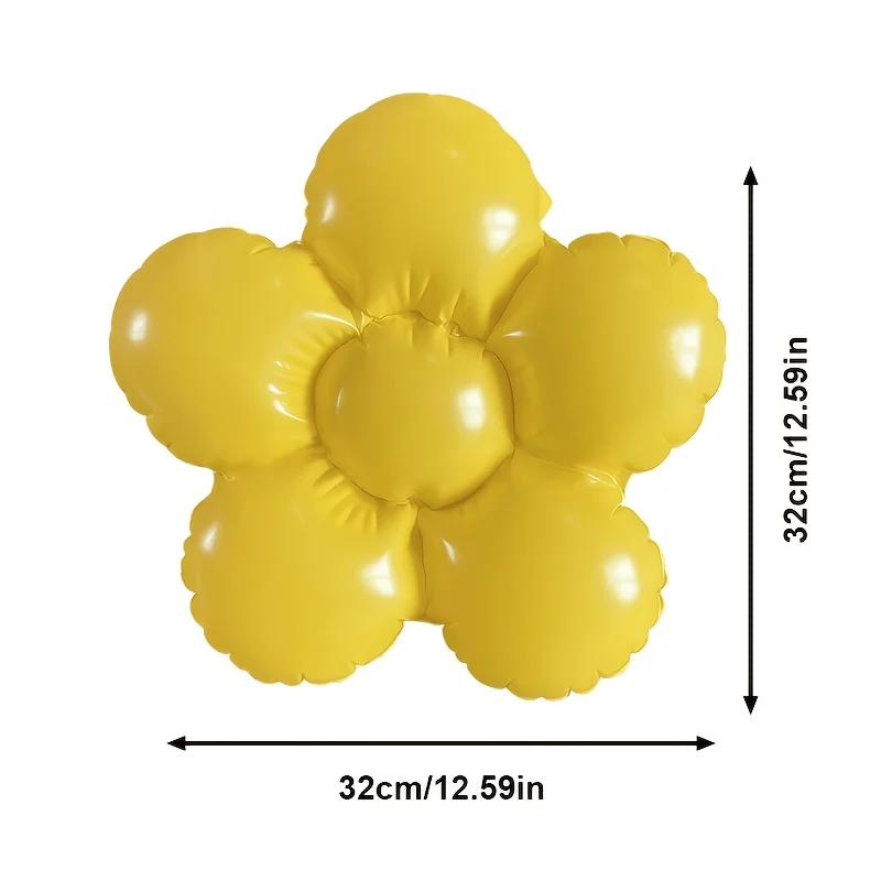 2Pcs Multicolor PVC Inflatable Flower Float Pink Yellow Blue White Birthday Pool Garden Graduation Anniversary Party Decor Gift