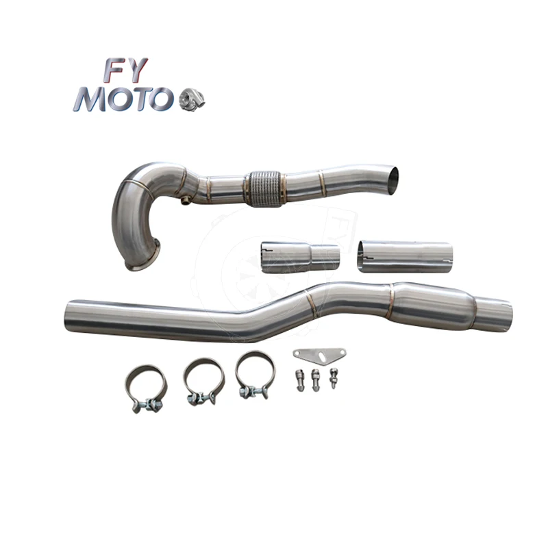 

Exhaust Catted 3.5" Downpipe For VW Golf Gti MK7 R 2.0L EA888 TSI A3 S3 8V Fits LHD&RHD