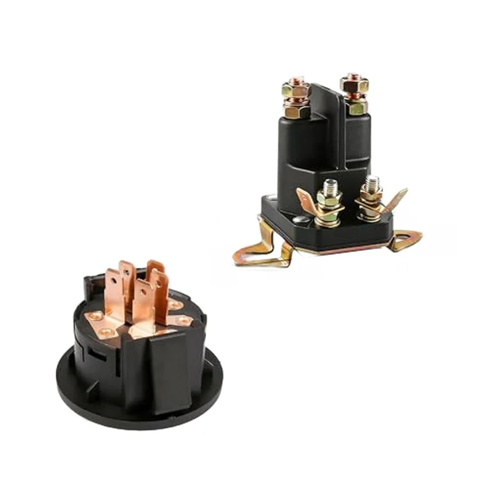 For Toro and For Exmark Compatible Ignition Switch Starter Solenoid Kit for Zero Turn For Mowers Includes Keys