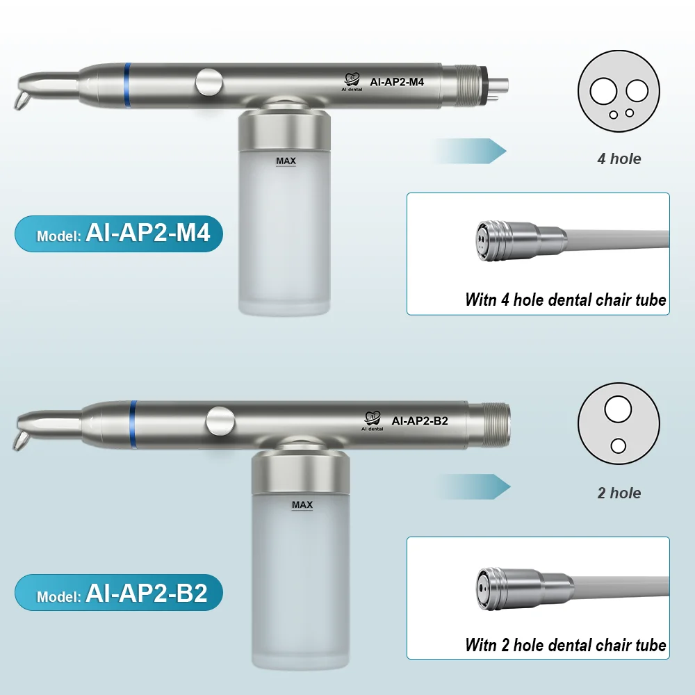 Polvere di allumina dentale Air abrasione Blaster Micro sabbiatura all'ossido di alluminio con spruzzo d'acqua interno lucidatura ad aria orale AI-AP2