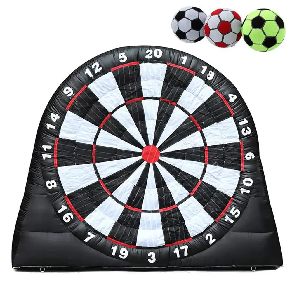 Jeu de fléchettes gonflable en PVC Oxford, jeu de patins de sport, fléchettes de Football, planches de fléchettes pour jeux de plein air