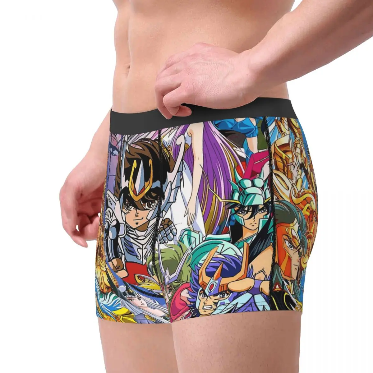 Man\'s Boxer Briefs Saint Seiya Highly Breathable Underwear Top Quality Print Shorts Gift Idea