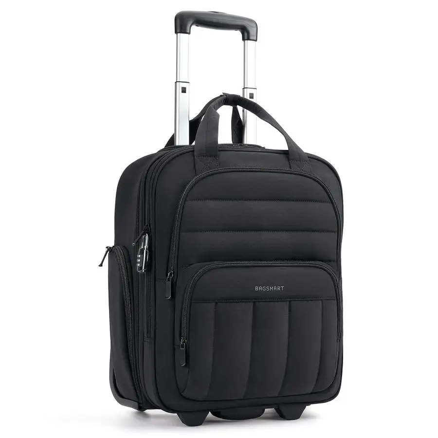 حقيبة حمل تحت المقعد مع عجلات، أمتعة تحت المقعد مقاس 16 بوصة، حقيبة سفر خفيفة الوزن للنساء، شخصية #1