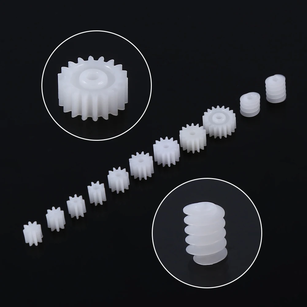 Motor Gears Plastic Gear  Accessories Plastic Spindle Worm Gear for Aircraft Car Truck Model Robotic Motor Shaft