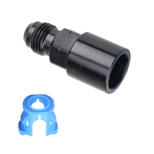 Imagen 2 del producto Aluminio AN6 AN8 macho a 5/16 ""3/8"" conexión rápida hembra Push-On EFI conector adaptador de combustible de aceite