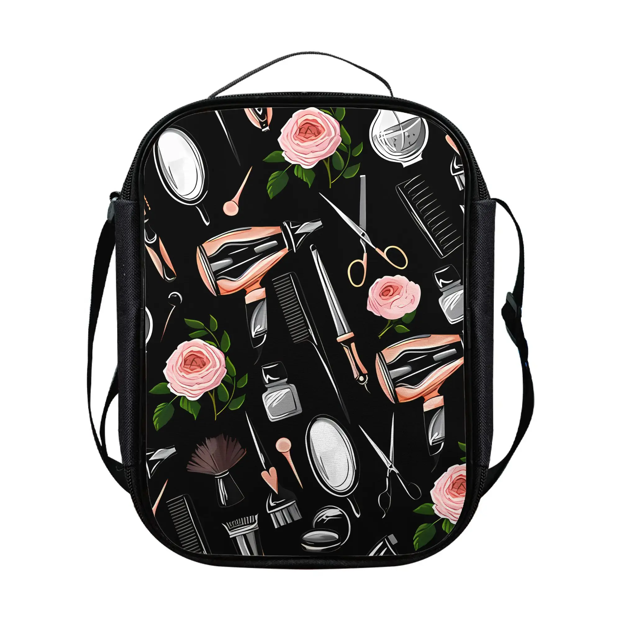 1pc of Non-Food Contact Barber Hairdressing Tools with a Barber Shop Design Lunch Bag Convenient Storage Bags