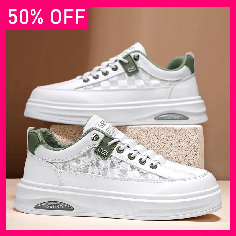 

Мужские кеды на весну: новые, дышащие, легкие, с мягкой подошвой, нескользящие, молодежные, модные, универсальные, для прогулок на улице, повседневные