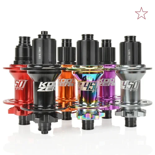 Koozer 450 trasero HG 8 9 10 11 12s velocidad 120HD 28H 32 orificios eje de acero cr-mo 5x135 10x135 QR 12x142 a través de piezas de bicicleta MTB buje de bicicleta