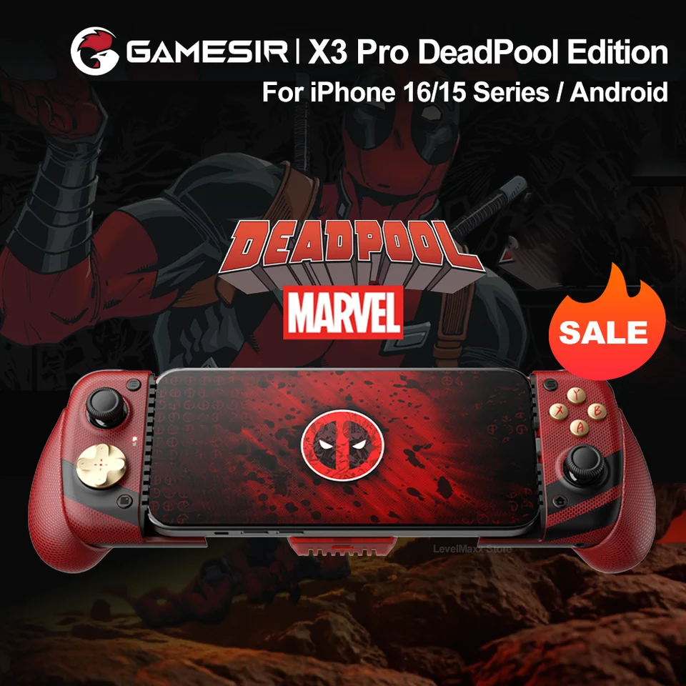 GameSir X3 Pro Deadpool Type-C Wired Controller with a 900mm2