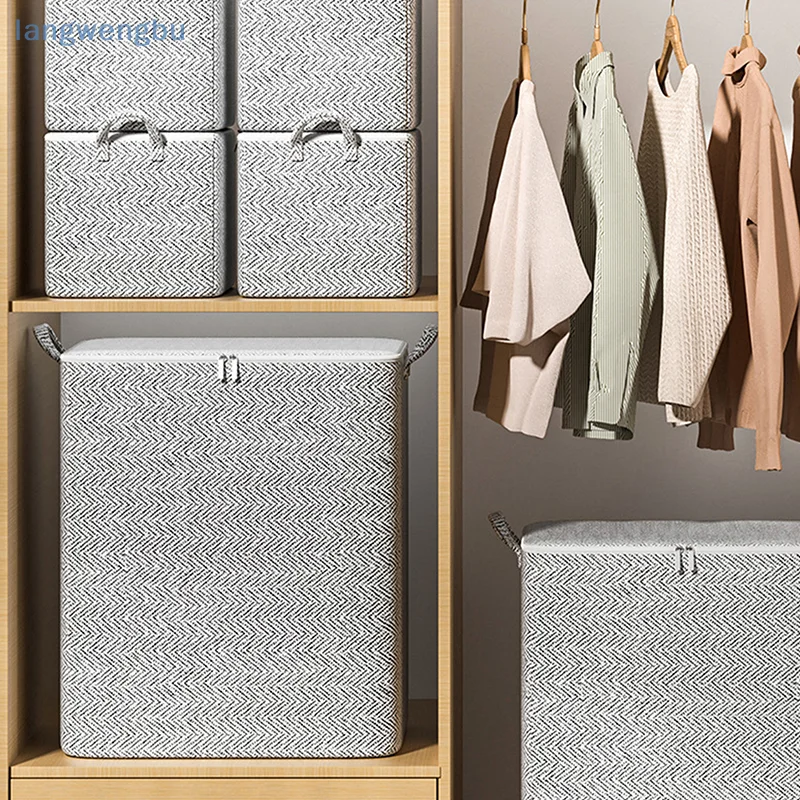 

High Capacity Bedding and Blankets Storage Bag with Strong Handle, Foldable, Zip-Top Organizing Bag