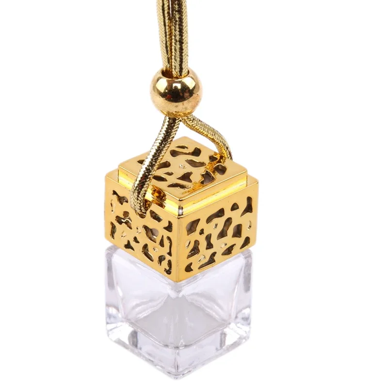 Air Freshener Ornament Perfume Bottle Pendant Essential Oils Auto Car Perfume Bottle Hanging Glass Bottle Car-styling image 4