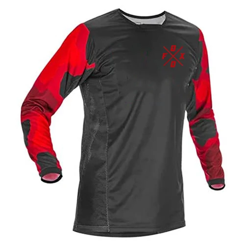 Imagen 2 del producto Camisa de manga corta para hombre, jersey de carreras, descenso, bicicleta de montaña, motocicleta, Crossmax, MX Ranger Foxo DH, verano 2024