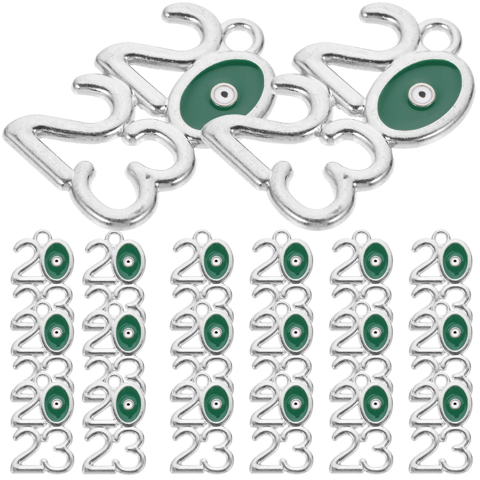 

20 Pcs Diy Pendant Charms Number Charms Pendant for Keychain DIY Jewelry Accessories Decorative Earring Project