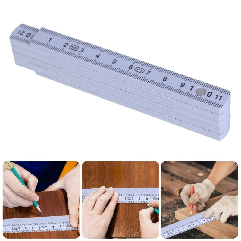 Easy Carry 1meter Plastic Ruler Small Design Measuring Tool for Easy Storage