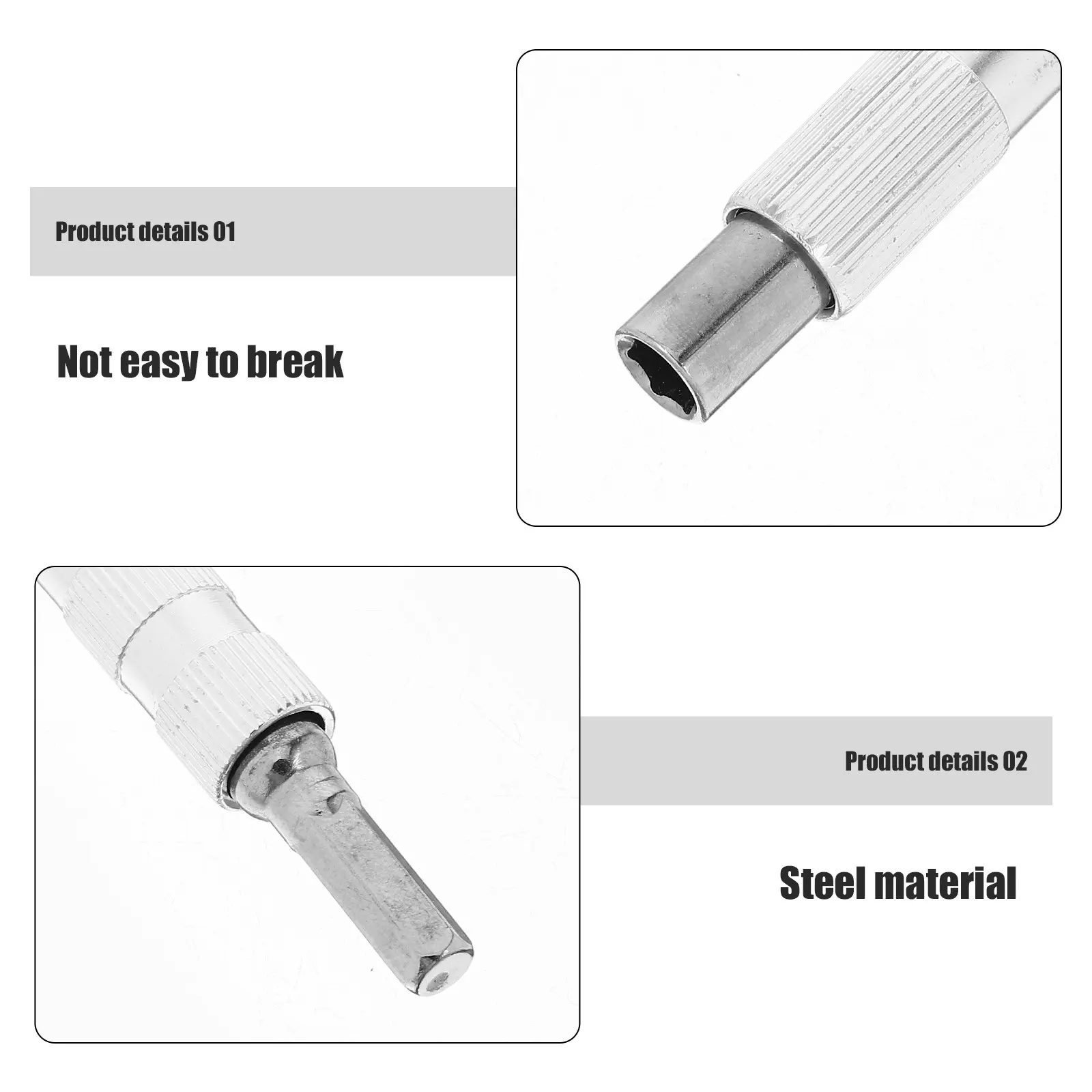 Steel Flexible Screwdriver Extension Shaft for Drills Bendable Universal Joint Design Extended Working Distance Flexible Shaft