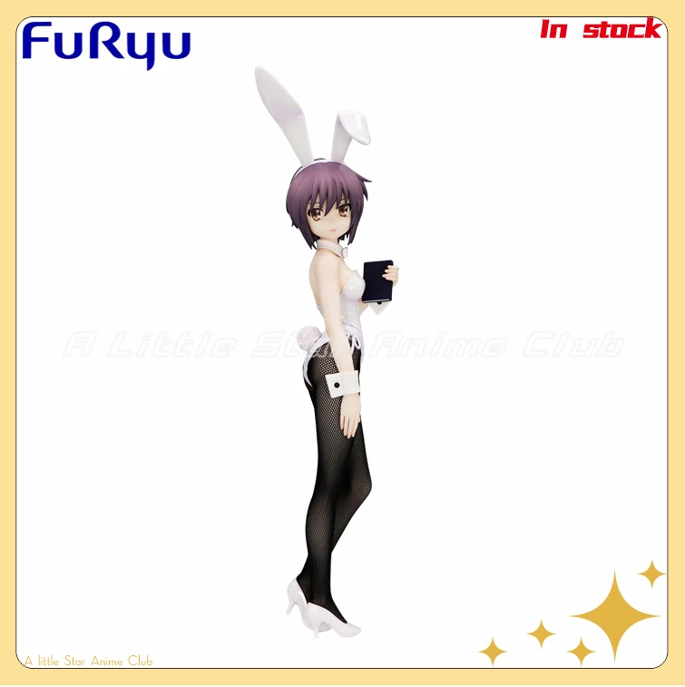 

В наличии оригинальная фигурка FuRyu BiCute Bunnies Suzumiya Haruhi's Melancholy Nagato Yuki, анимационная фигурка, модель, коллекция игрушек