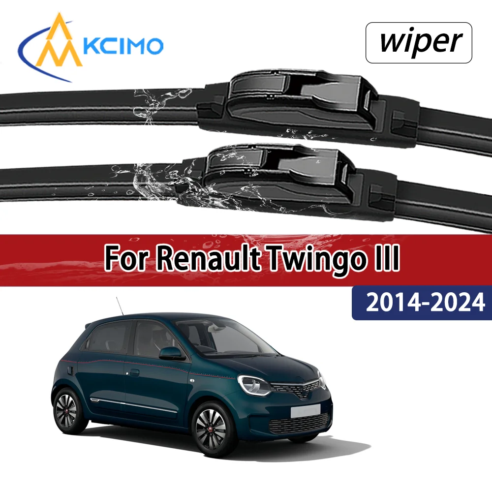 Für Renault Twingo III 2014–2024 2015 Kompatible Langlebige Geräuscharme Vordere Scheibenwischer Auto Windschutzscheibe Auto-Fenster Zubehör