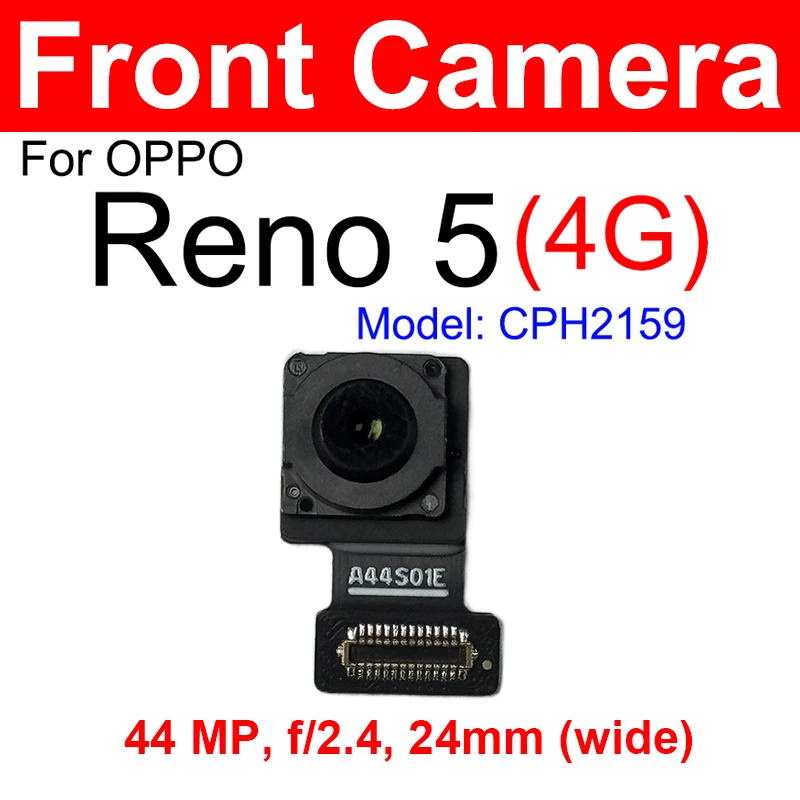 Back Front Selfie Facing Camera Module Front Rear Main Camera For OPPO Reno 5 5 Pro 4G 5G Ultrawide Camera Flex Repair Parts