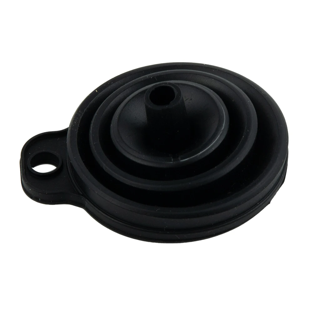 Car Funnel Collapsible Silicone Oil 12g Wash Coolant 7cmX6cm Black Filler Screen Silicone Supplies -20°C To 220°C
