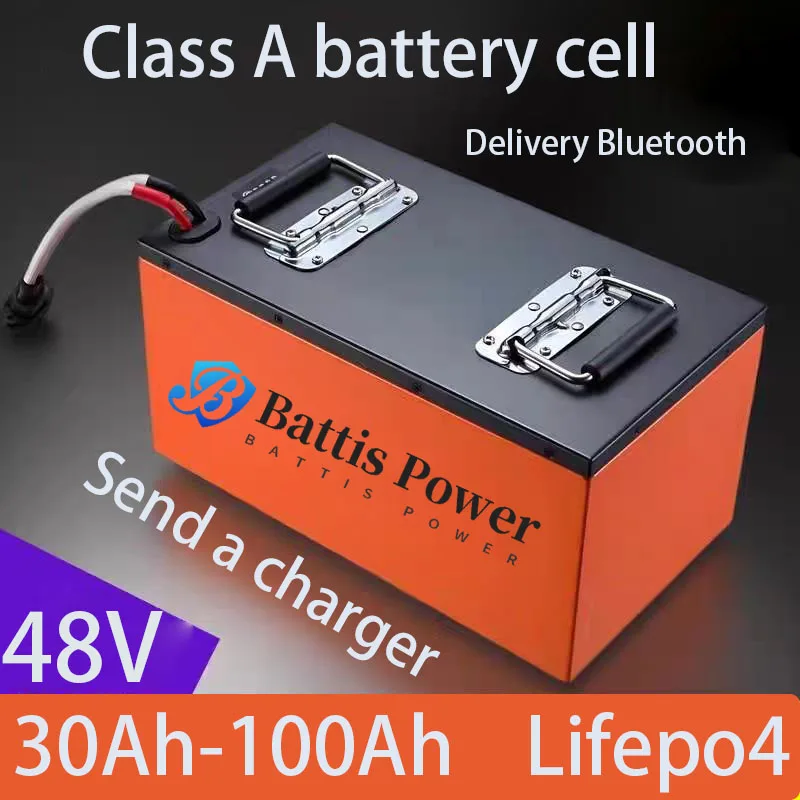 48V 200Ah Lifepo4 Battery 10KW 50Ah 80Ah 100Ah 150Ah 200Ah 250Ah 300Ah for 5KW Solar System Electric Motorcycle Tricycle EV