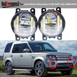 1 Pair 30W 8000LM Car LED Fog Light Accessories DRL Daylight High Bright For Land Rover Discovery 4 LR4 SUV (LA) 2009-2016