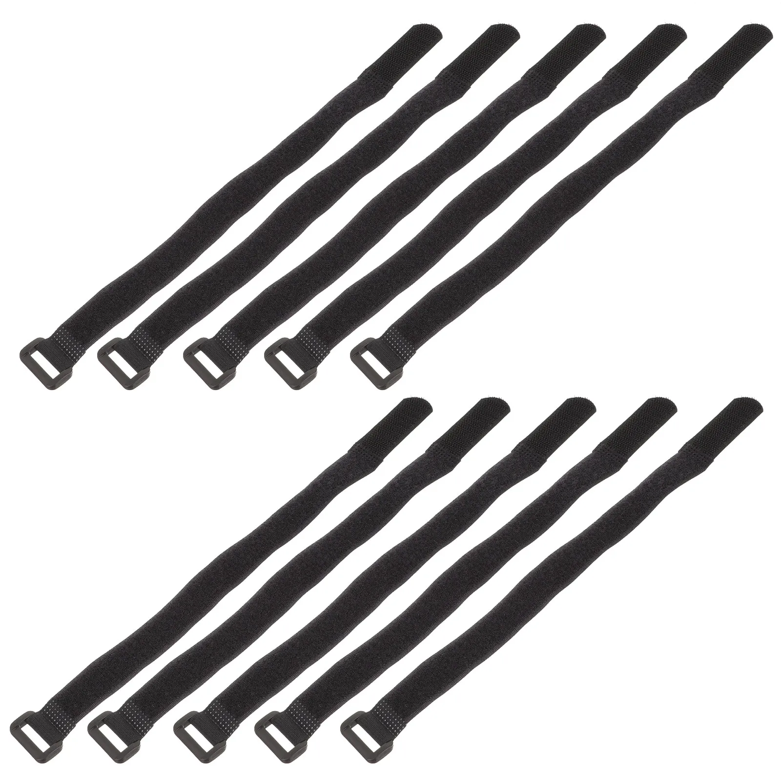 12Pcs Reusable Nylon Cable Ties with Buckle – Adjustable Wire Organizer Straps for Bike, Ski & Home Cable Management