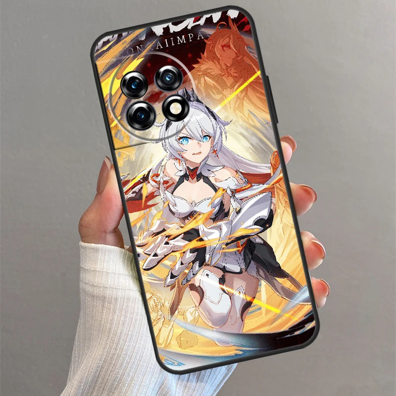 Honkai impatto 3rd Custodia per OnePlus 13 13R 13s 12 12R 11 10 Pro 10T Nord 5 CE 4 2 3 Lite N10 N20 N30 Cover posteriore