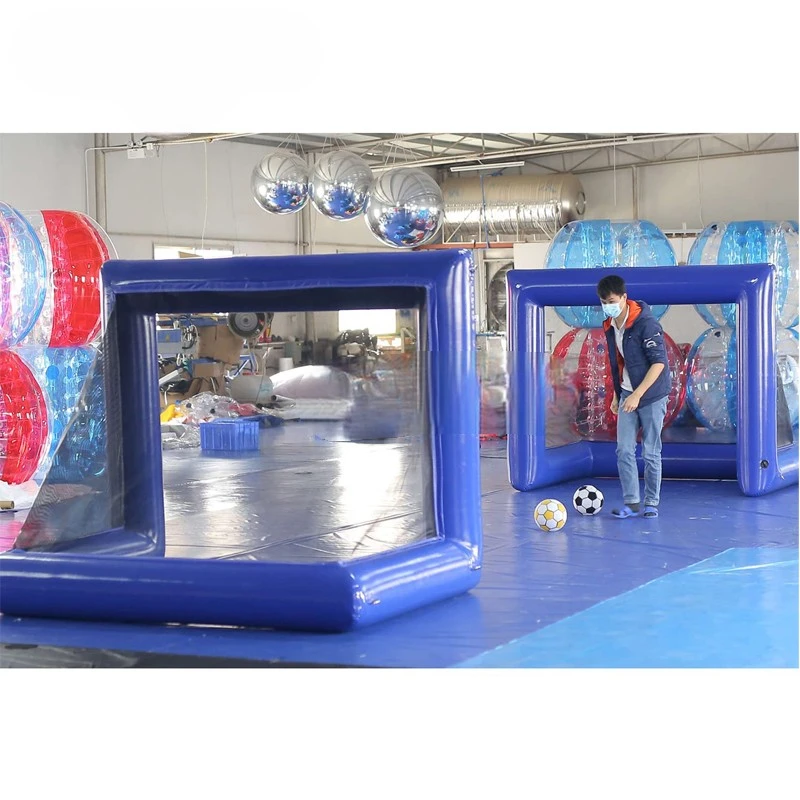 

With Air Pump Inflatable 2pcs Inflatable Soccer Goal Mini Football Goal For Hockey Futsal Handball Water Games