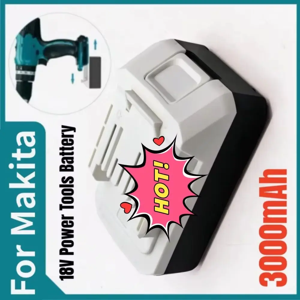 

Аккумуляторы Li-ion 18В 3000мАч для Makita: BL1811G, BL1815G, BL1813G, BL1820G, BL1825G, 195608-4, CL183D, DF457D, DF457DWE