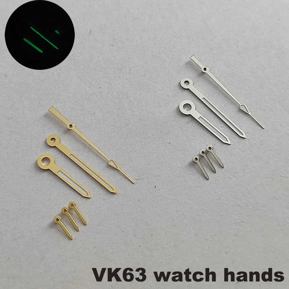 VK63 Uhrzeiger mit grünen Leuchtpunkten, passend für VK63/VK64 Uhrzeiger