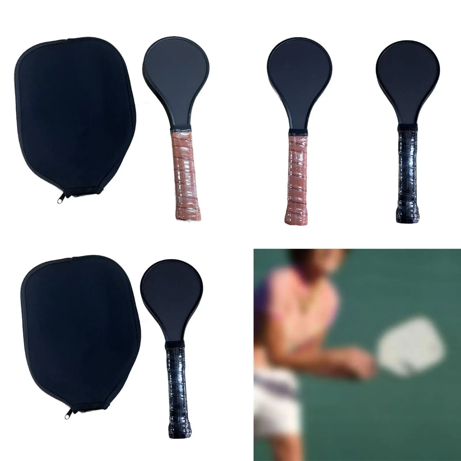 Pickleball Sweet Spot Paddle Mini Paddle Head with Nonslip Grip Frosted Surface Professional Pickleball Racket for Kids Adults