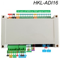 IIC Communication 16 channel NPN or PNP Signal Inputs 0-5V and 0-20mA Analog sensor detect 2channel 0-10V Signal Outputs