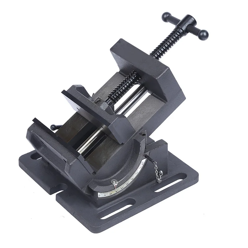 

Angled vise, tiltable vise, guide rod clamp, tiltable 90 degree vise, precision vice, bench drill fixture