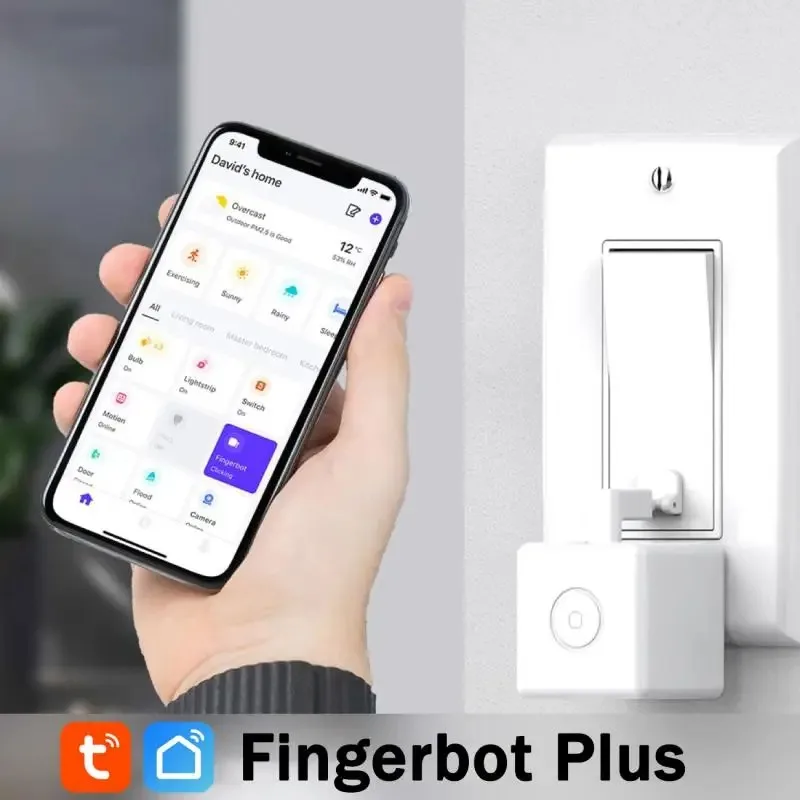 Tuya Zigbee Bluetooth Fingerbot Plus Robot Button Pusher Switch Bot Smart Home Work With Alexa Google Home Smart Life App