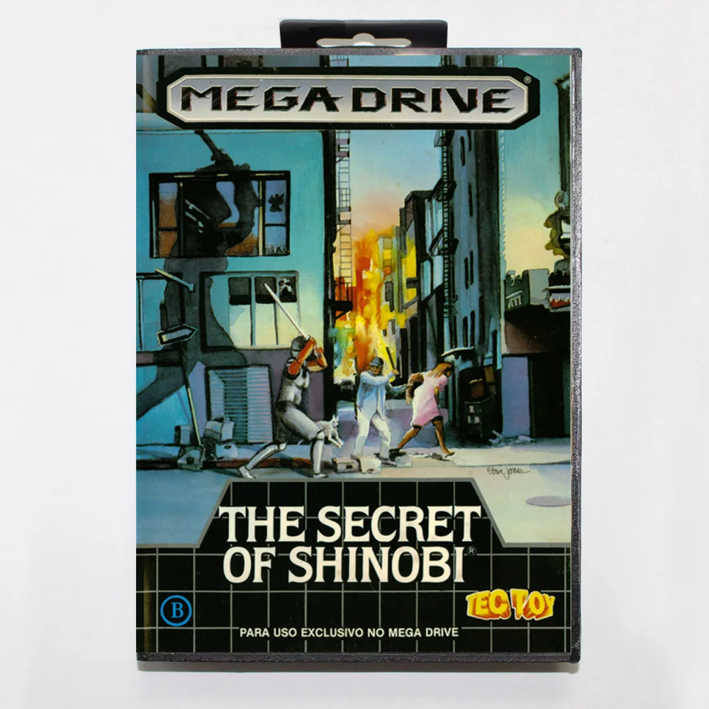 Tarjeta de juego Shadow Dancer The Secret of Shinobi MD, cubierta BR de 16 bits para cartucho de consola de videojuegos Sega Megadrive Genesis