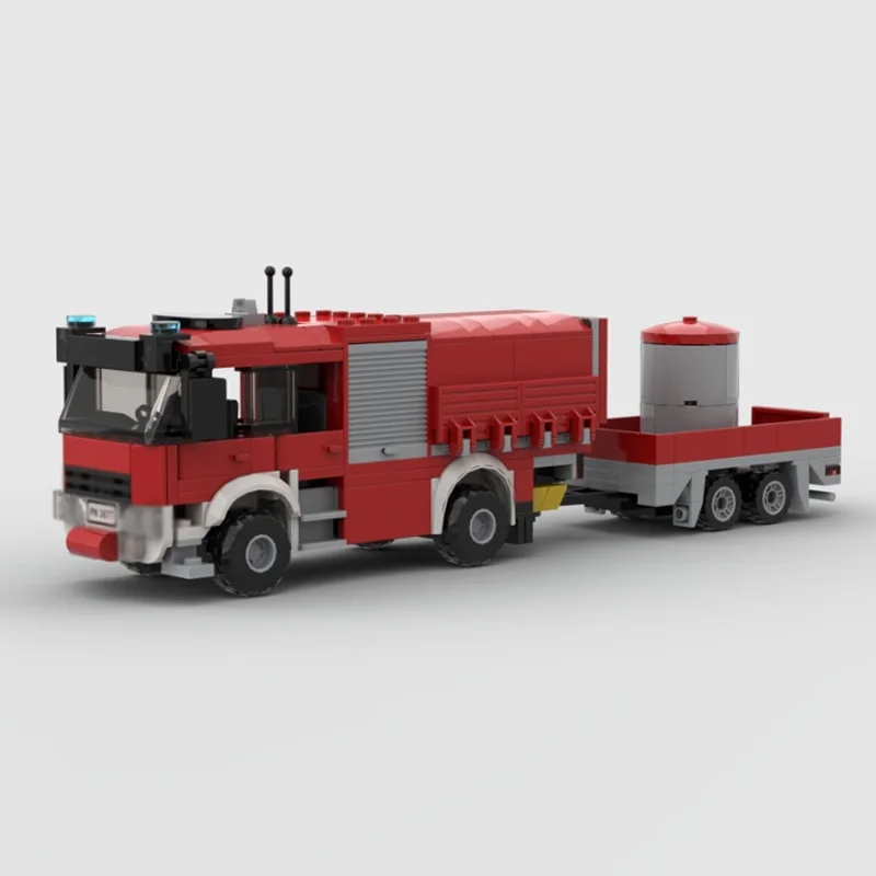 Urban Rescue Vehicles Modell MOC Bausteine Feuergeräte LKW Modulare Technologie Kinder Urlaubsgeschenke Spielzeuganzug zusammenbauen