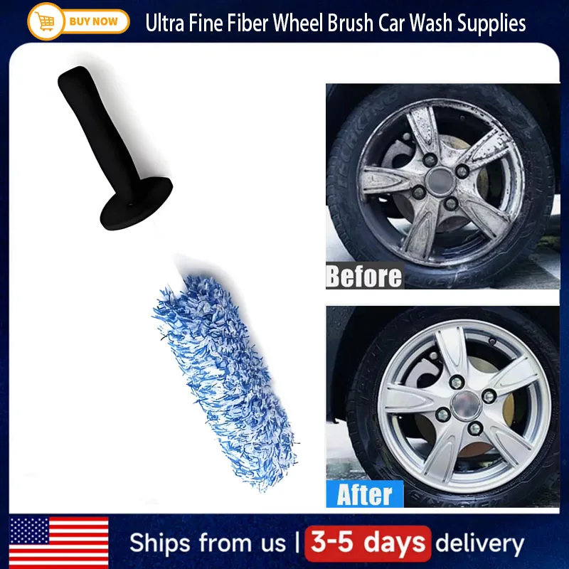 

Щетка для чистки ступицы колеса из ультратонкого волокна Щетка для чистки автомобильных стальных ободов Мягкая щетка без царапин Шелковая щетка для красоты Товары для мытья автомобиля
