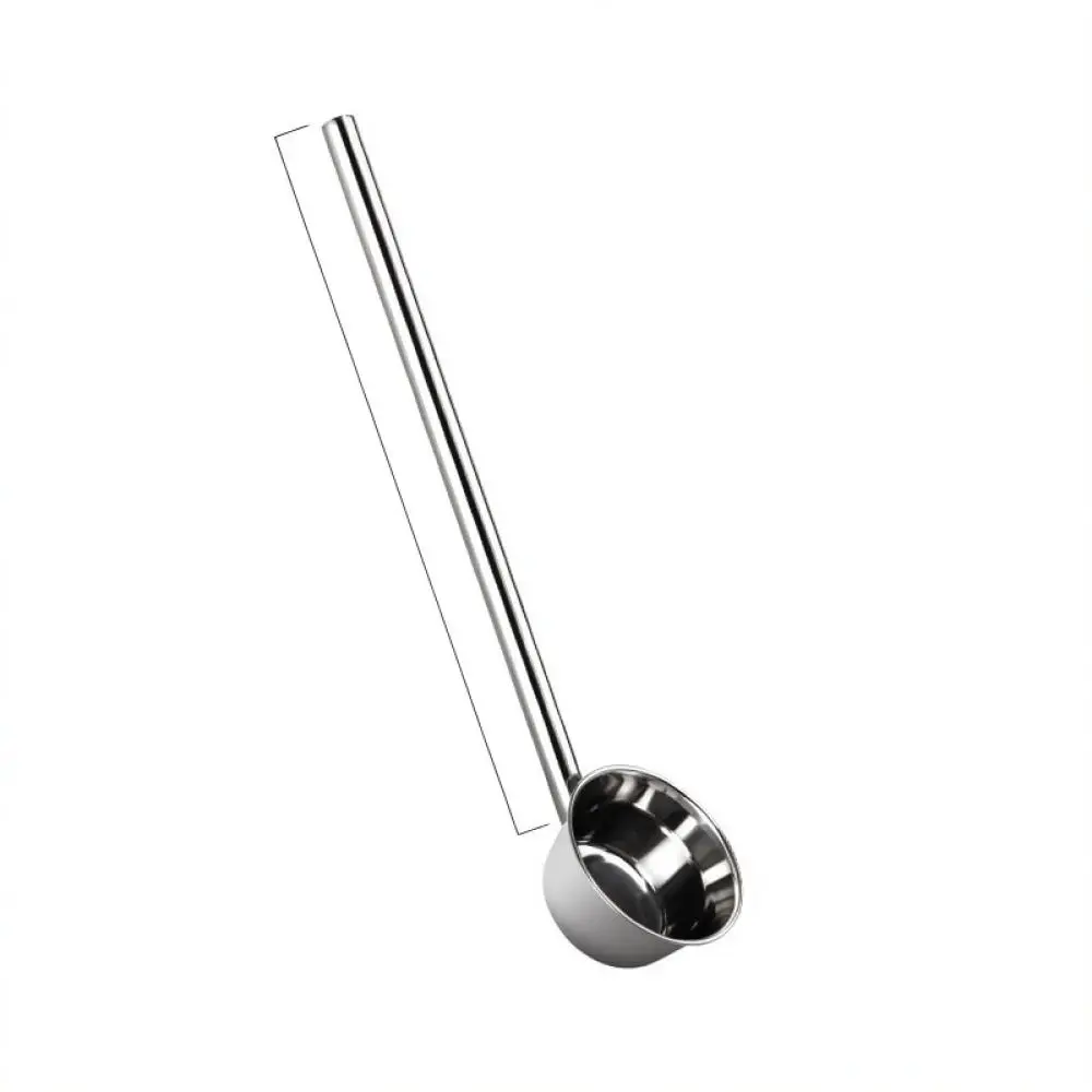 Solid Stainless Steel Water Ladle Long Handle Deep Soup Scoop Thickened Kitchen Tool Durable Food Service Dipper