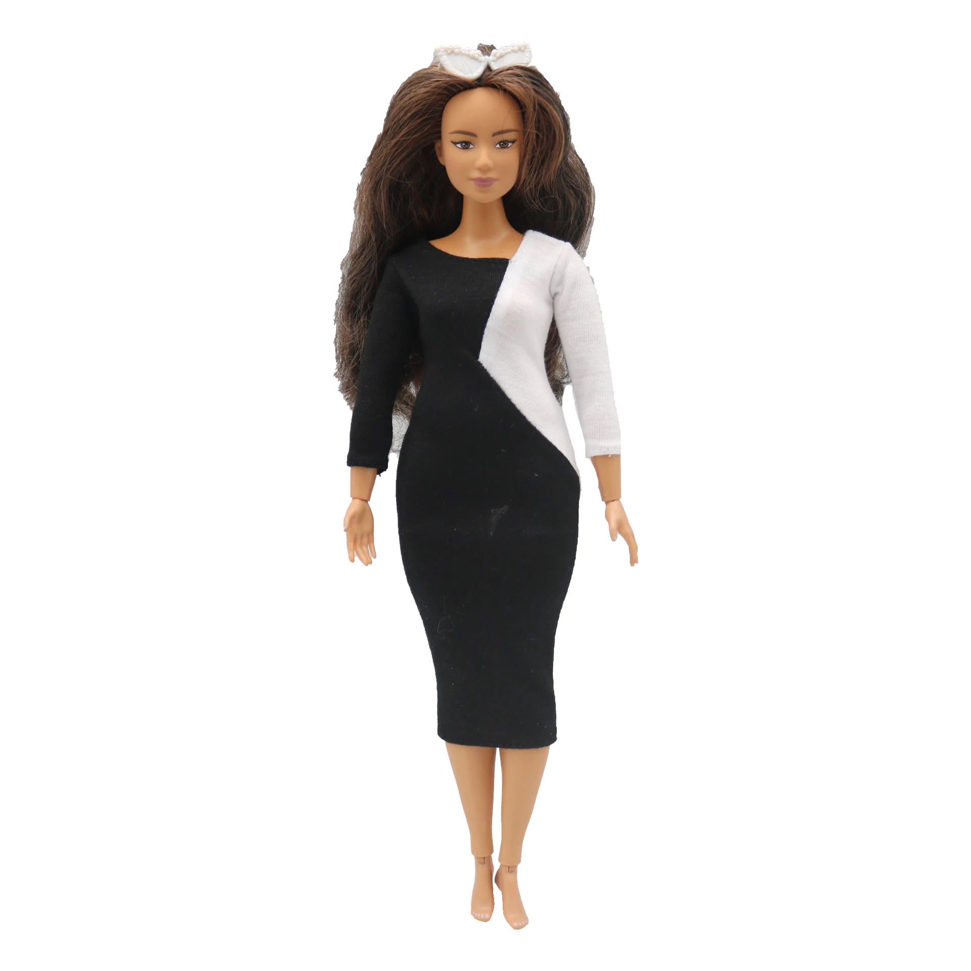 New 30cm 1/6 Doll Elasticity stitching creative dress Daily Wear Accessories Clothes for Barbies doll