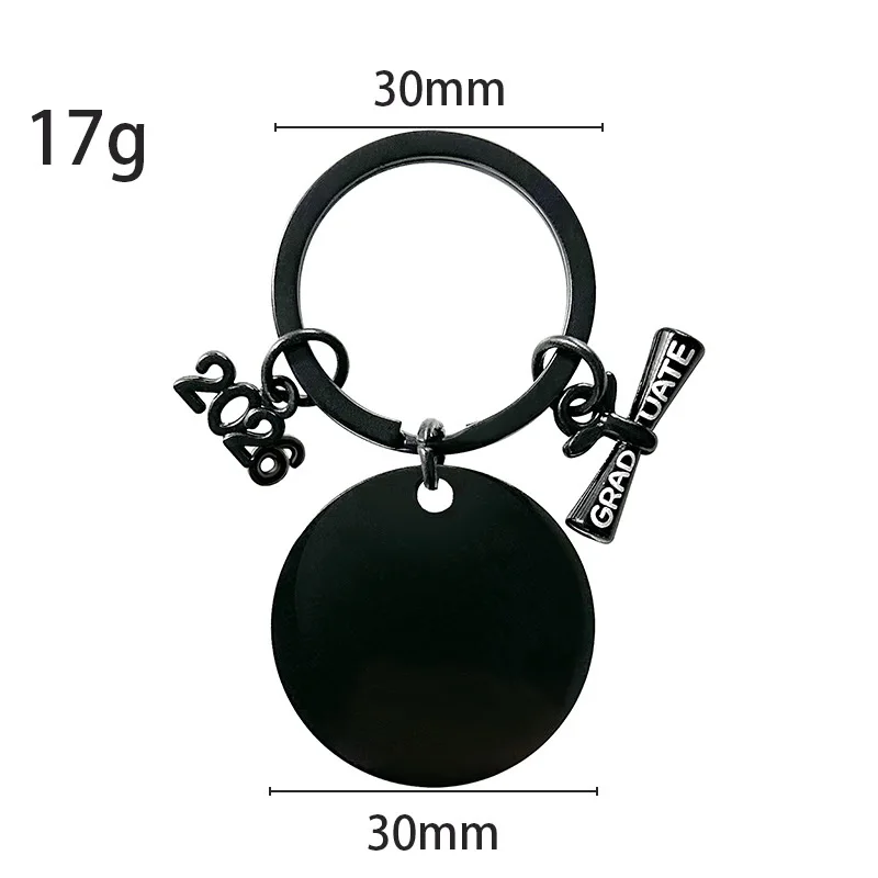 Stainless Steel Keychain Custom Commemorative DIY Jewelry Gift For Classmate Friends Teacher keyring Wholesale