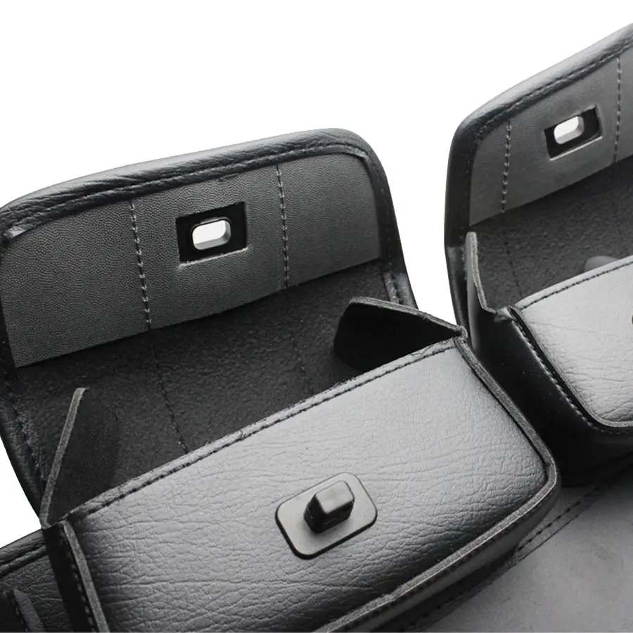 Motorcycle 3-Pocket Windshield Batwing Fairing Pouch Bag Fits For Harley Ultra Classic Electra Glide FLHTCU1996-1997 2007-2013