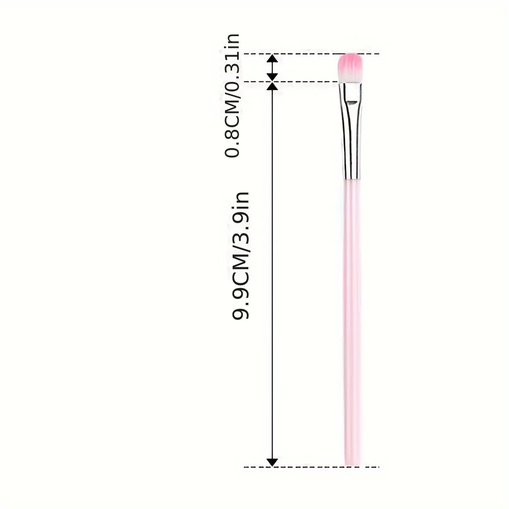 5 عبوات جديدة عالية الجودة - شعيرات نايلون ناعمة، تطبيق مثالي - بما في ذلك ظلال العيون والشفاه وبودرة أحمر الخدود وفرشاة العين السوداء #2