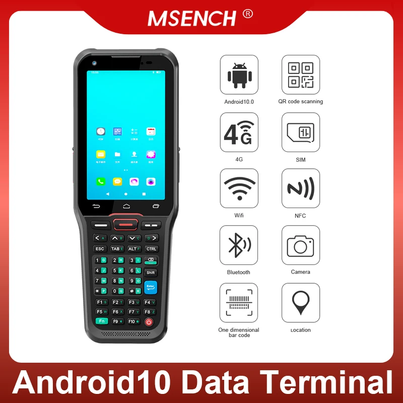 Lettore di codici a barre con tastiera touch screen da 4 pollici Collezionisti di dati portatili Honeywell 4G + 64 GB per la gestione del magazzino