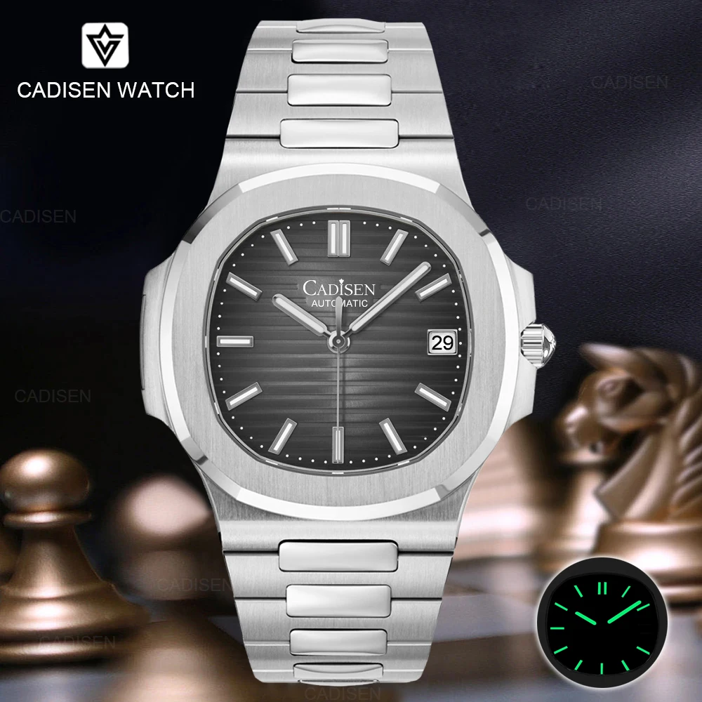 

CADISEN Watch Top Brand Luxury Mechanical Watch Male 100M Waterproof Japan NH35A Automatic Sapphire Stainless Steel Wrist Watch