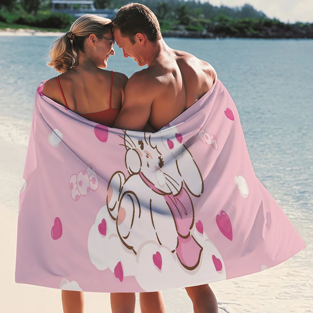 Cartoon Mikko Cat Cute Towel Quick Drying Beach Towels Are Suitable For Swimming Pools Camping Yoga And The Gym