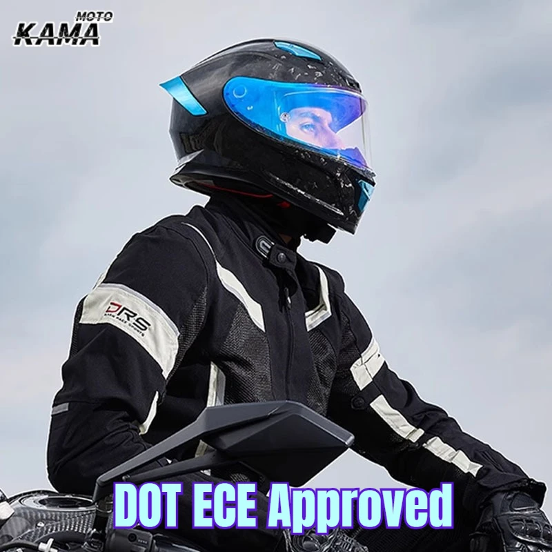 Unisex Lightweight Carbon Fiber Full Face Motorcycle Street Bike Helmets Racing Helmet DOT ECE Approved Casco De Motocicleta