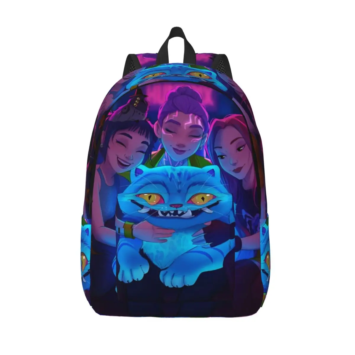 Kpop Demon Hunters Huntrix Tiger Backpack for Men Women High School Business Daypack Laptop Computer Shoulder Bag Outdoor